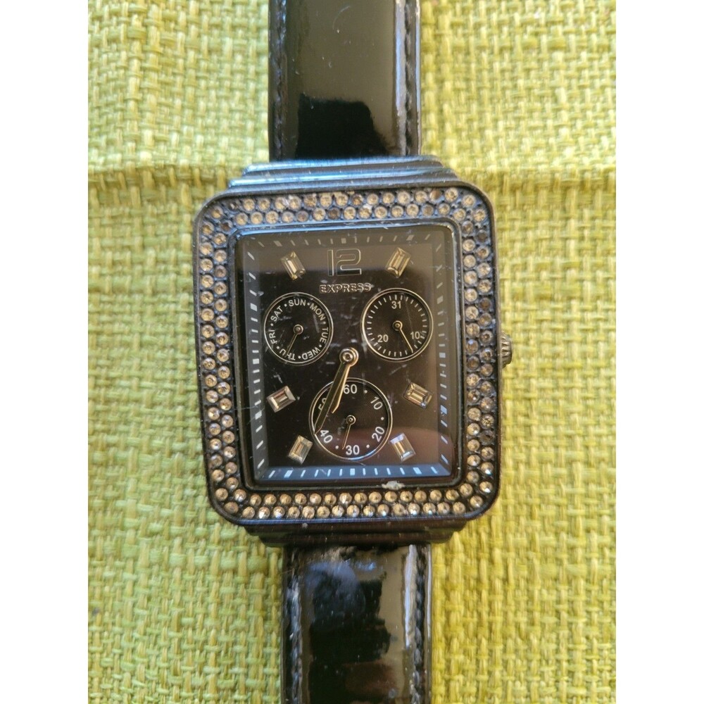Whimsygoth Feminine Vintage Black EXPRESS BRAND Watch